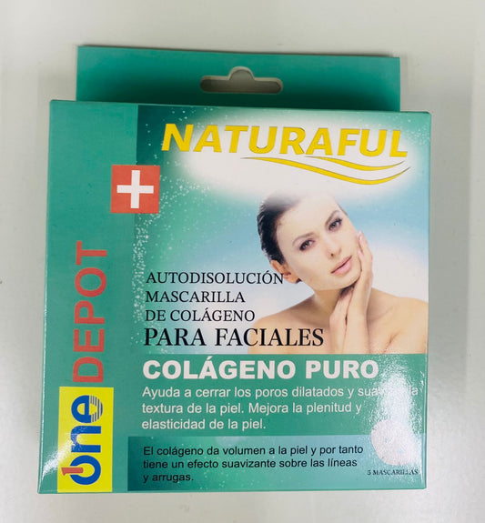 MASCARILLA COLÁGENO AUTODISOLCIÓN 5 UNIDADES